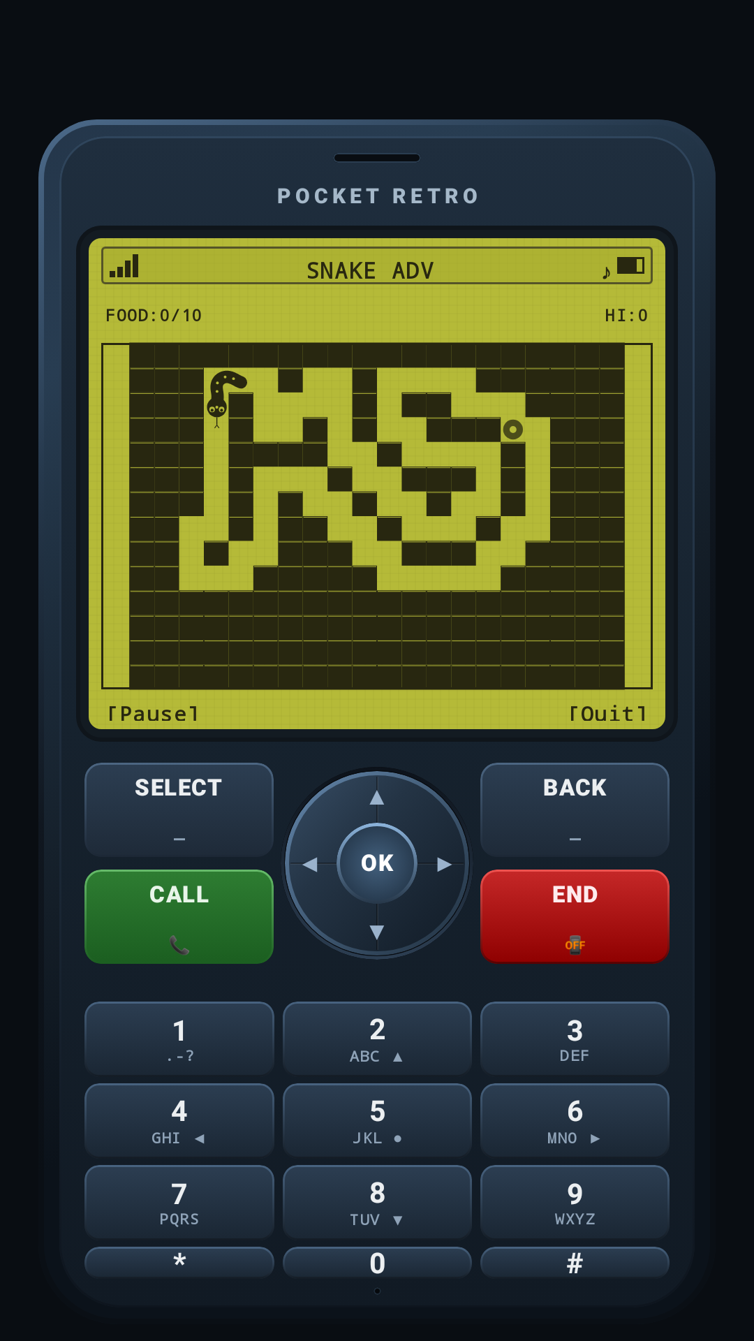 Level 1000 inside the retro handset